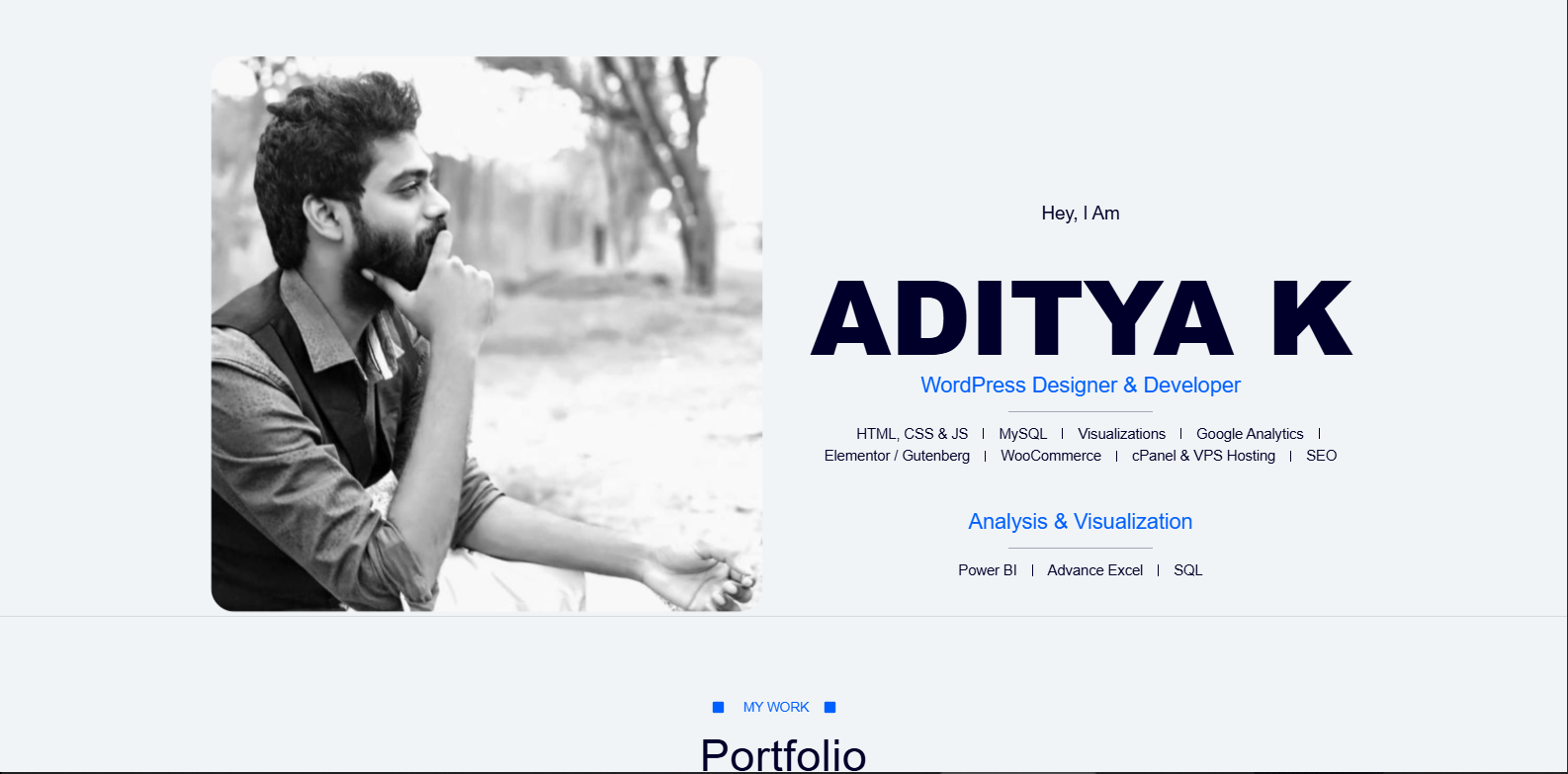Aditya K Online website preview