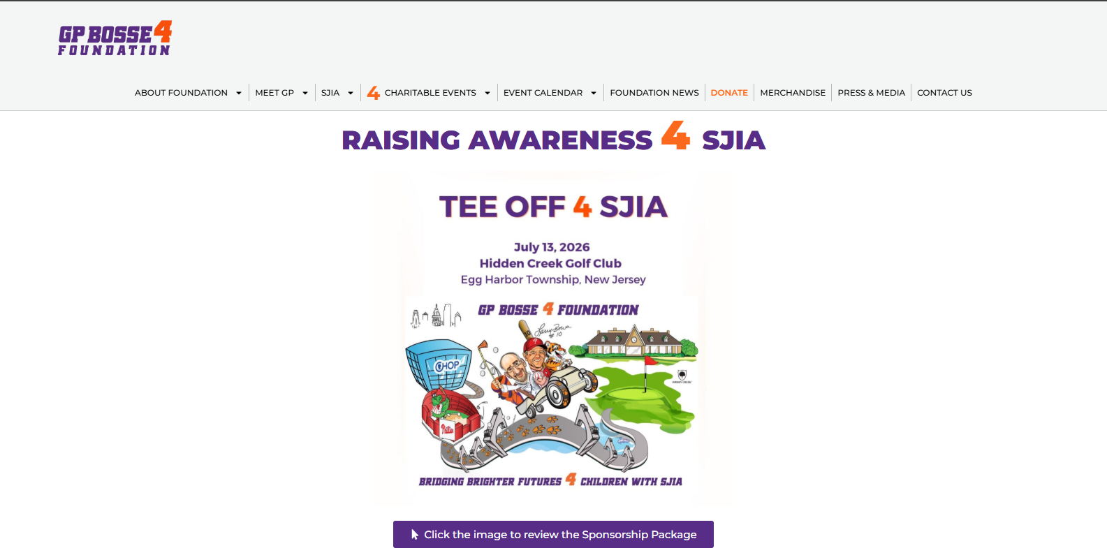 GP Bosse 4 Foundation website preview